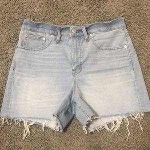 Madewell High-Rise Light Denim Shorts BNWOT 28